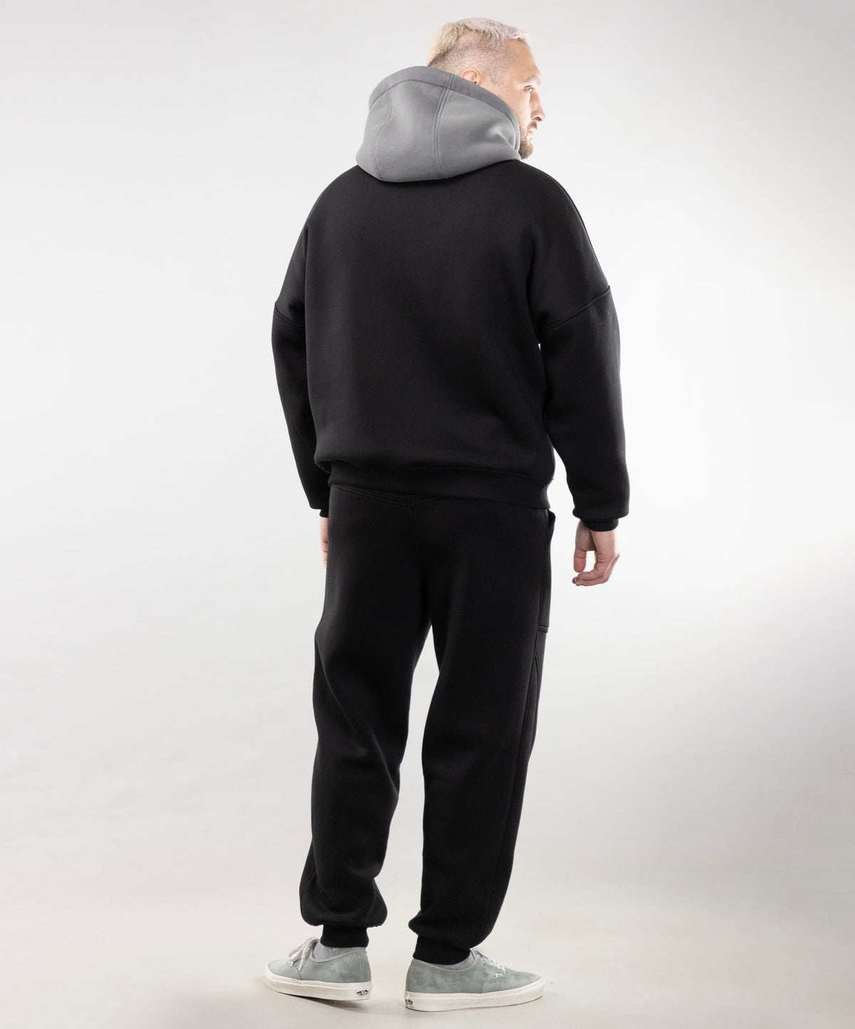 Warm Embroidered Hoodie "River" and Warm Sweatpants For Men